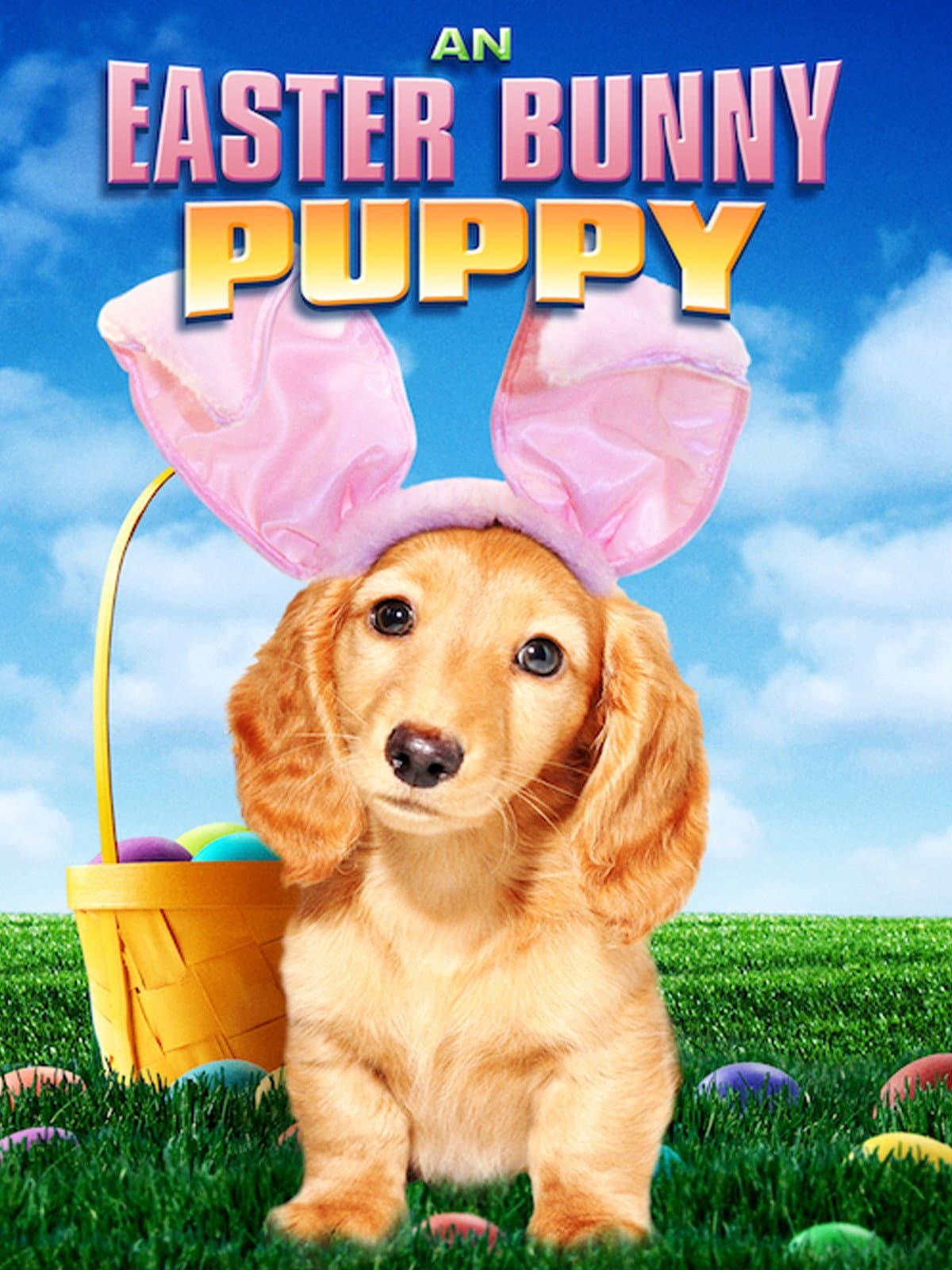 An Easter Bunny Puppy backdrop