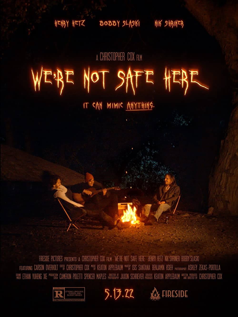 We're Not Safe Here backdrop