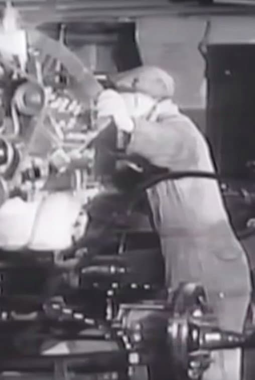 The Invention of the Ford V8 Engine backdrop