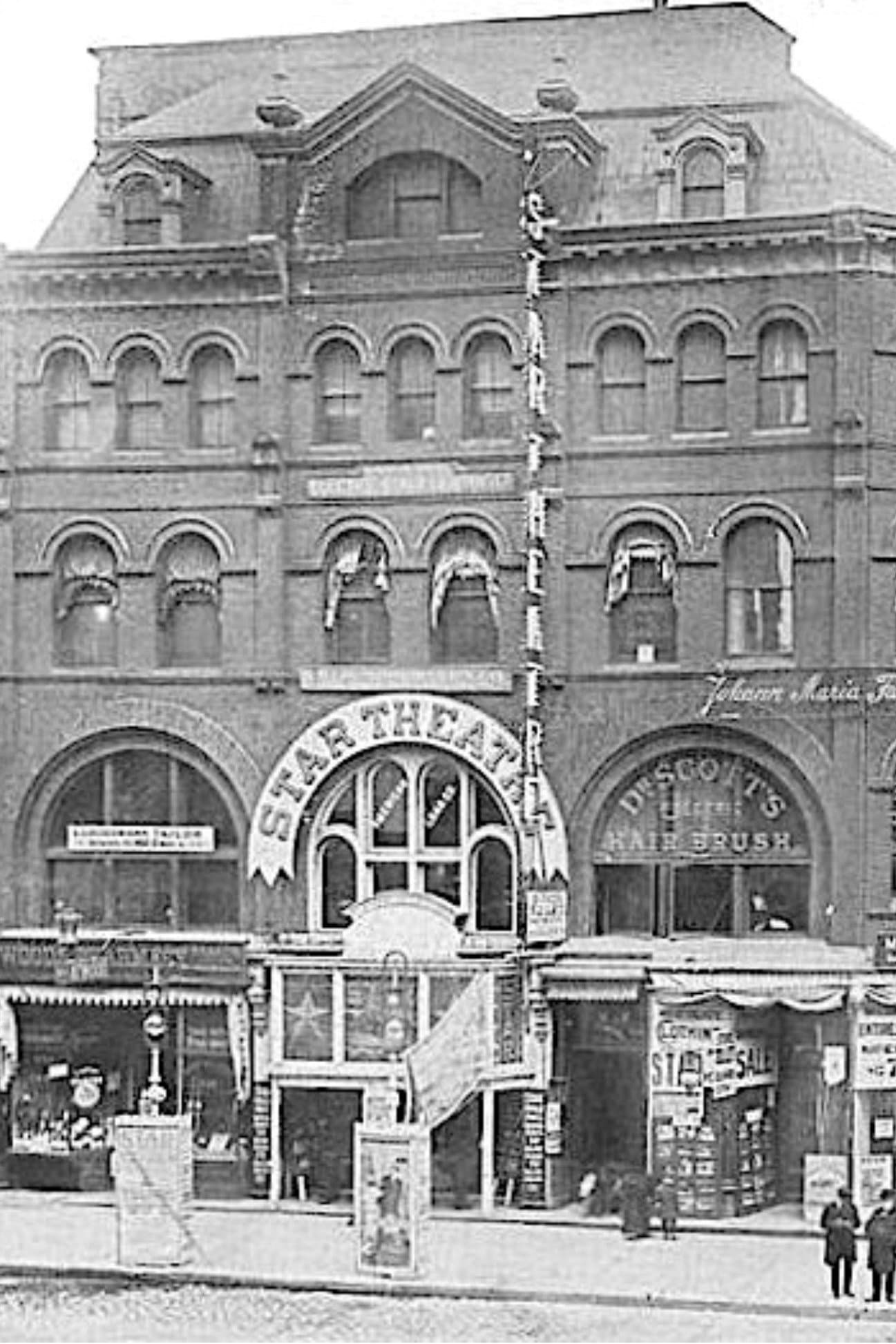 Demolishing and Building Up the Star Theatre backdrop