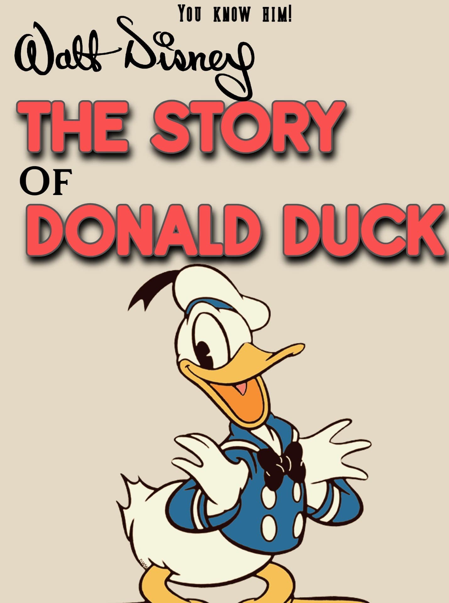 The Donald Duck Story backdrop