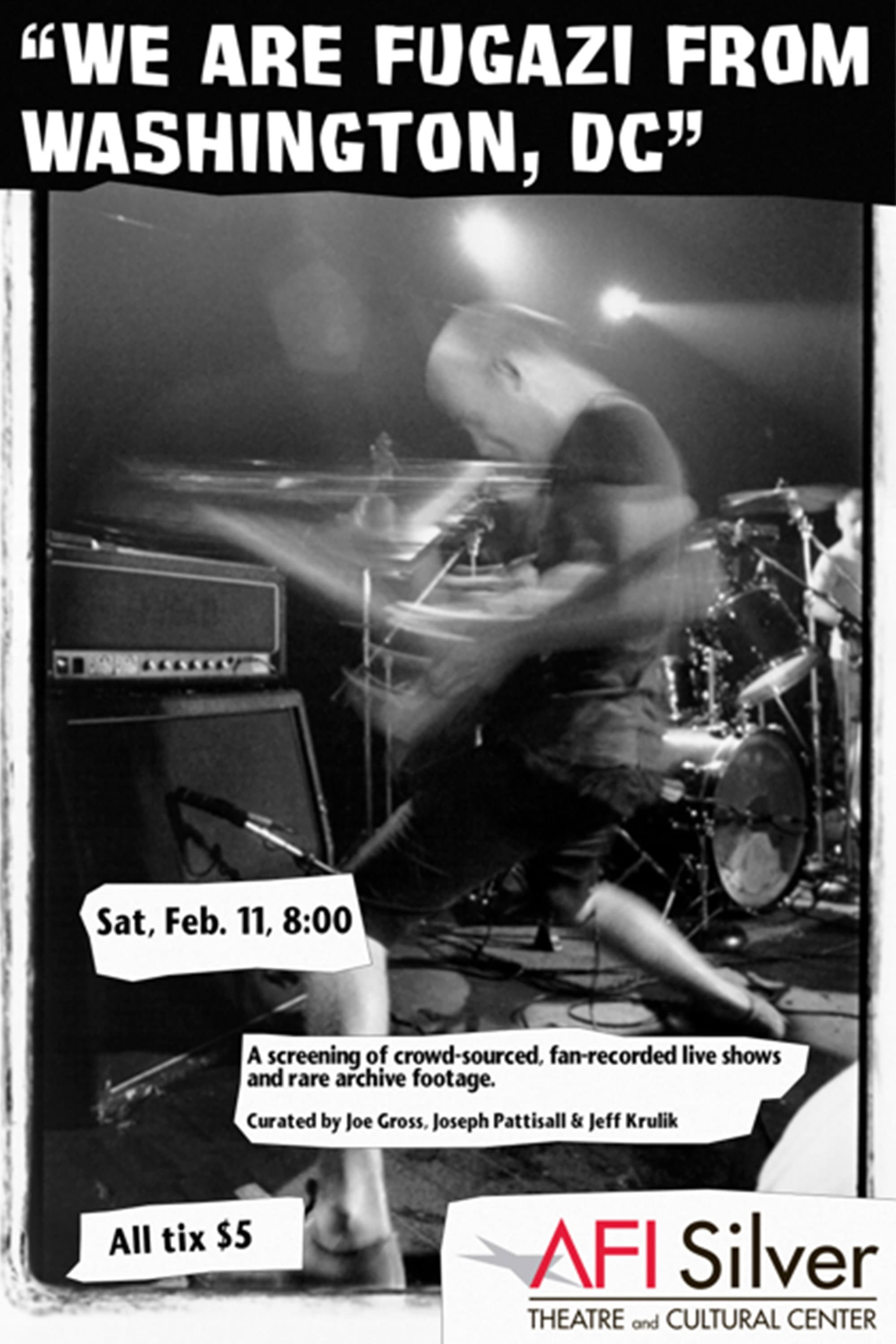 We Are Fugazi from Washington, D.C. backdrop