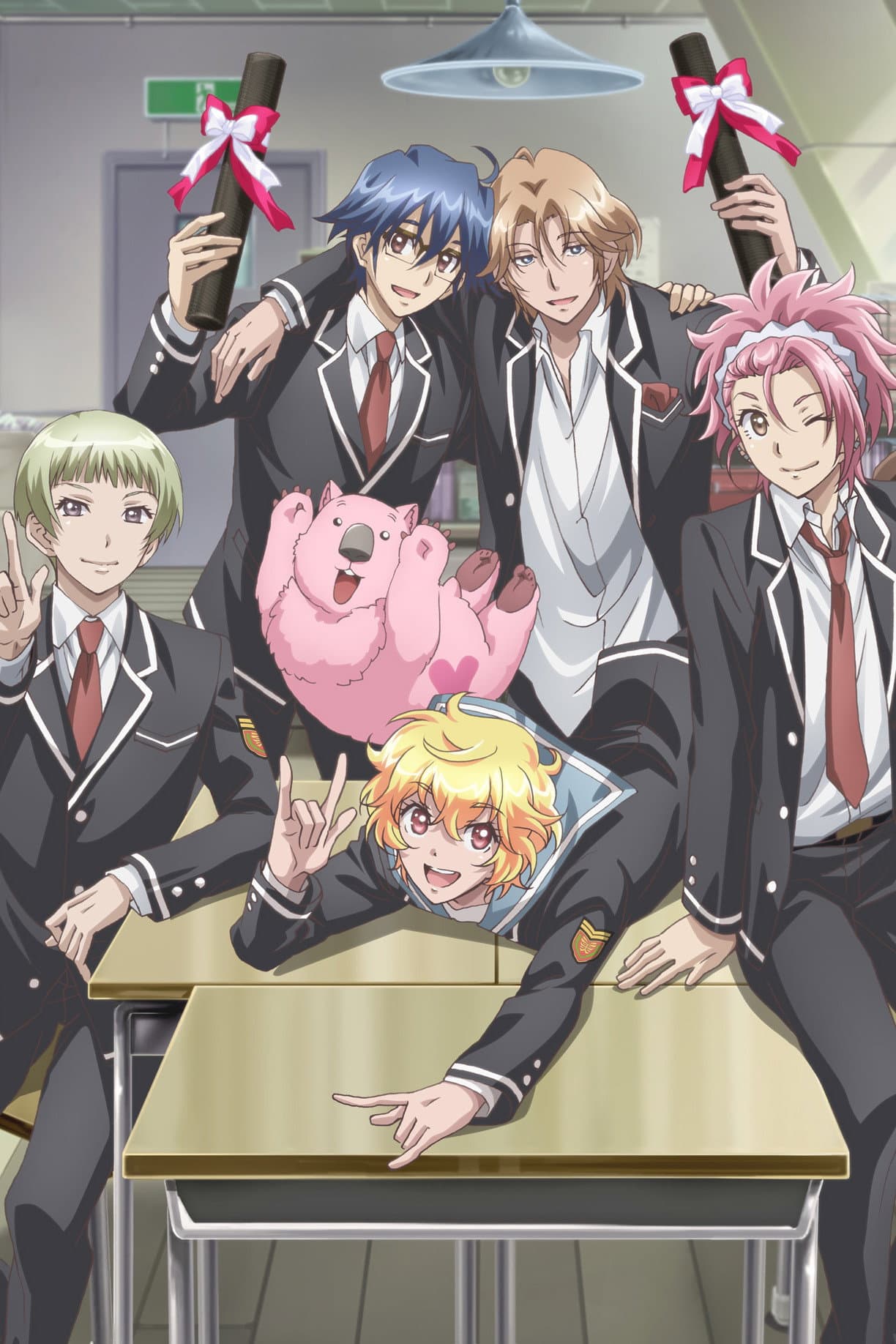 Cute High Earth Defense Club LOVE! LOVE! LOVE! backdrop