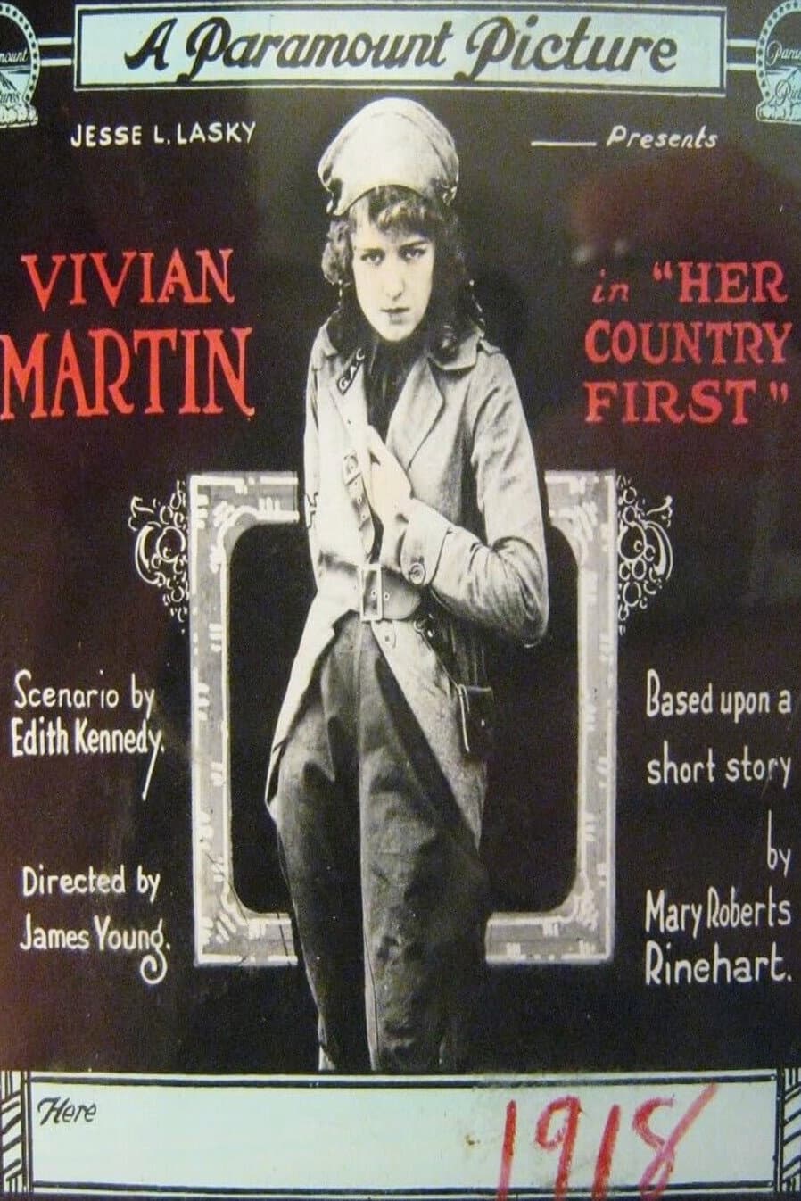 Her Country First backdrop