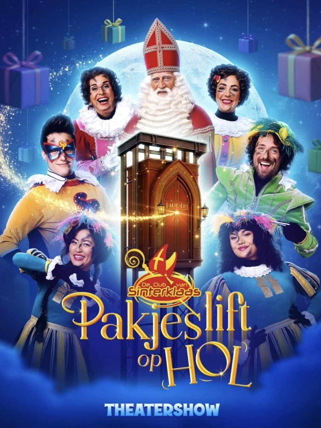 Pakjeslift op Hol backdrop