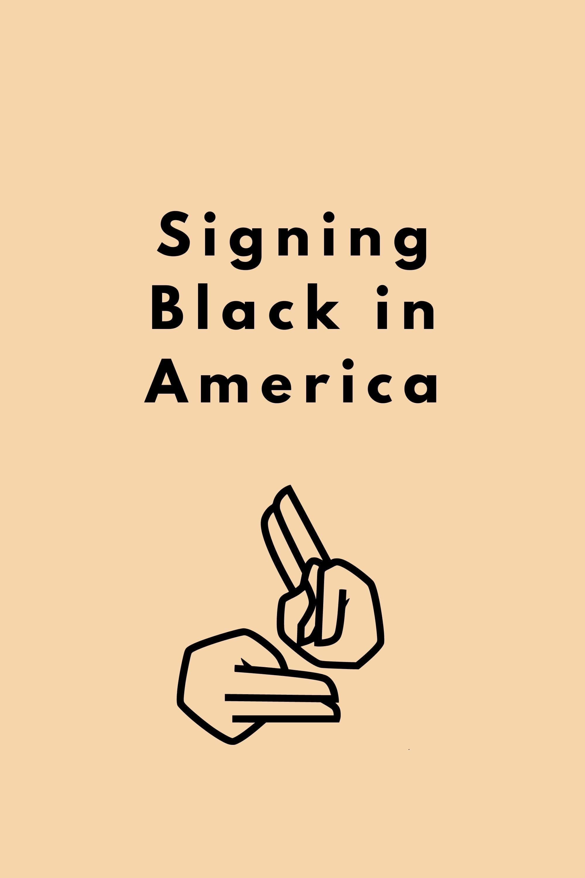 Signing Black in America backdrop