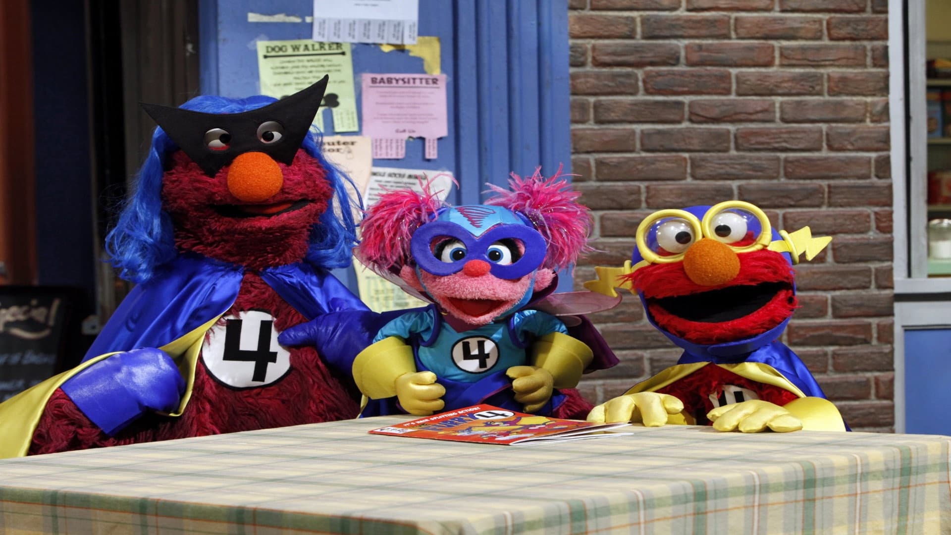 Sesame Street: Iron Monster and Sesame Heroes backdrop