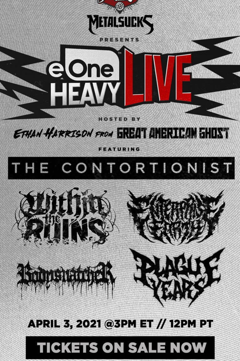 EONE HEAVY LIVE: The Contortionist backdrop
