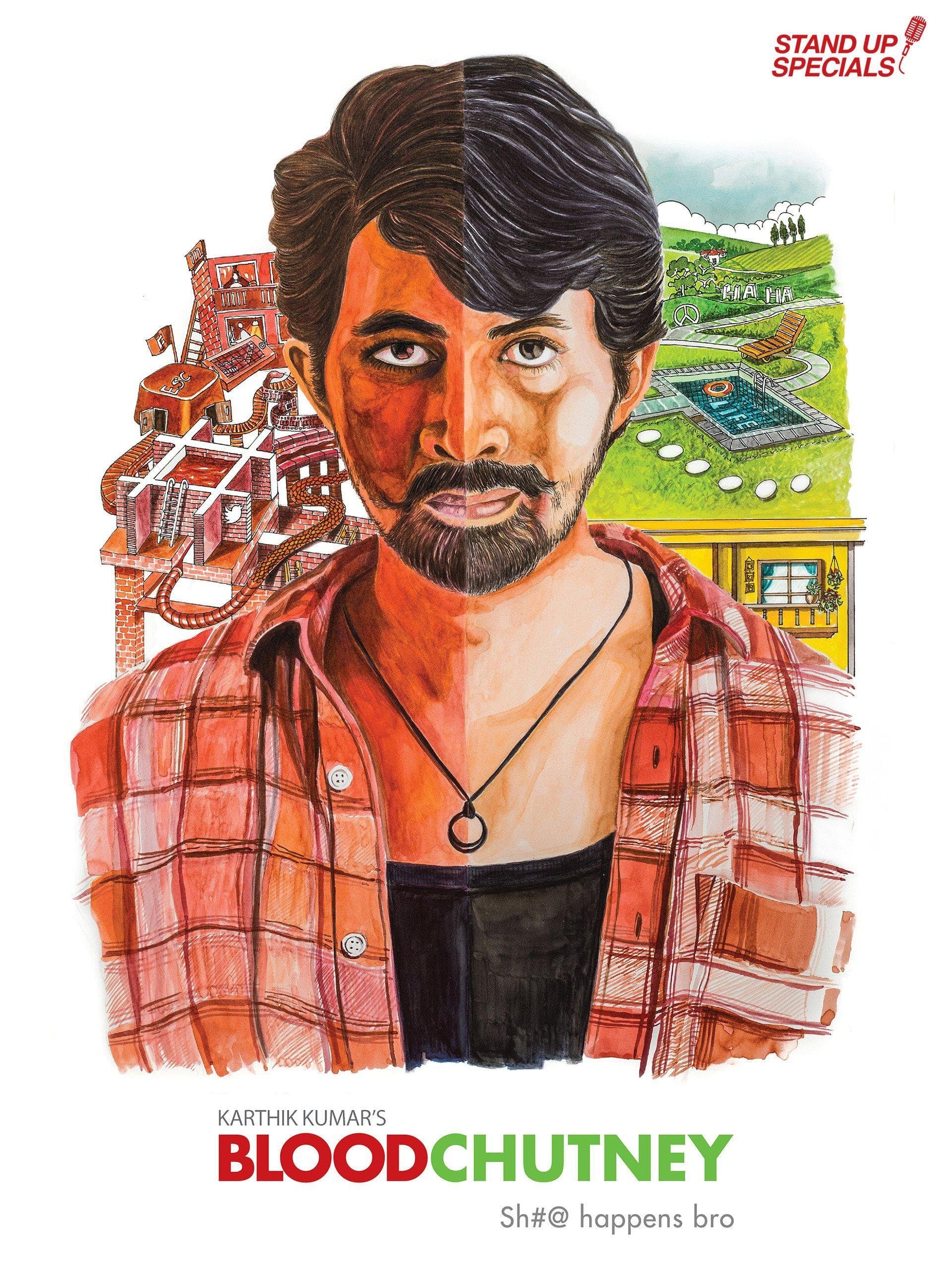 Karthik Kumar: Blood Chutney backdrop