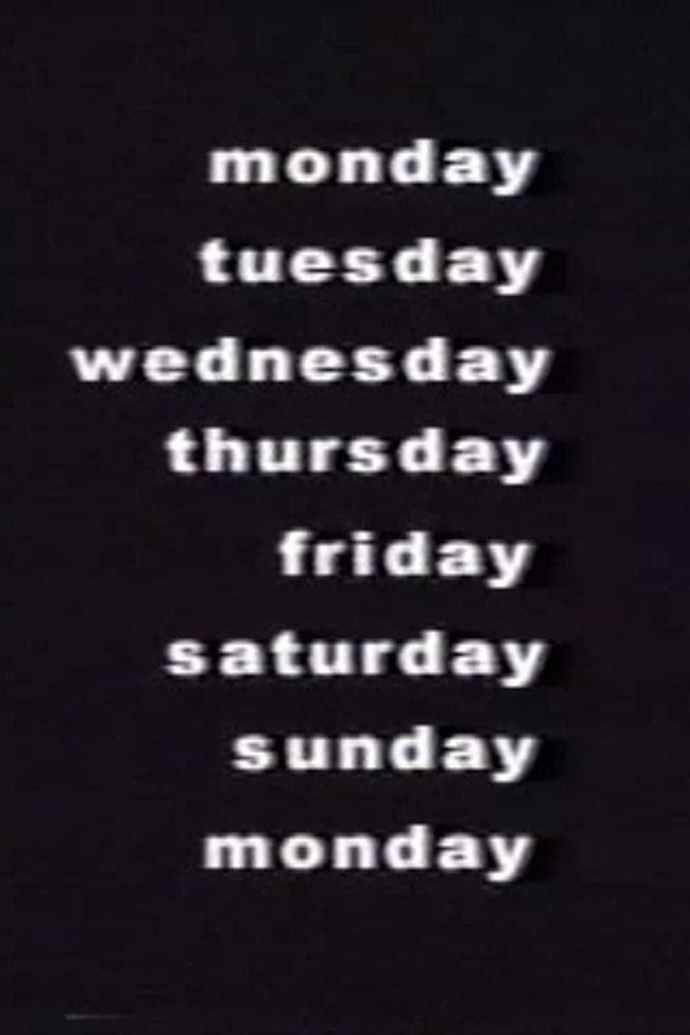 monday tuesday wednesday thursday friday saturday sunday monday backdrop