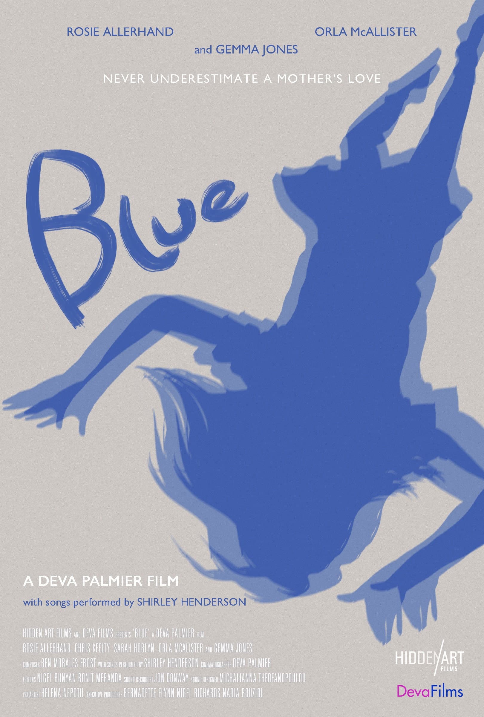 Blue backdrop