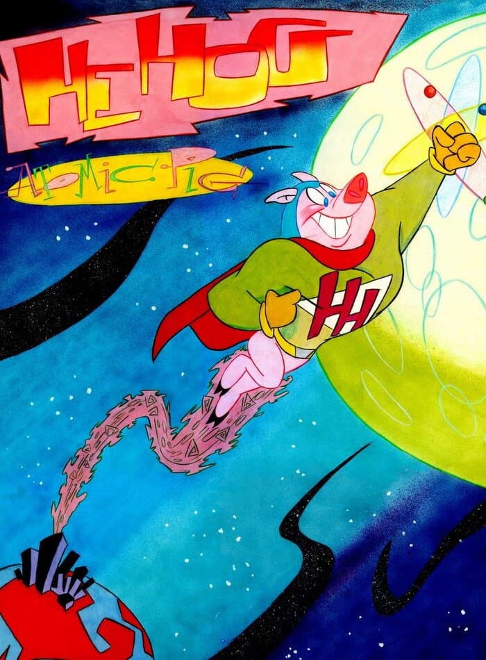 He-Hog the Atomic Pig backdrop