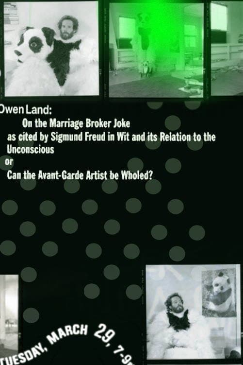 On the Marriage Broker Joke as Cited by Sigmund Freud in Wit and Its Relation to the Unconscious, or Can the Avant-Garde Artist Be Wholed? backdrop