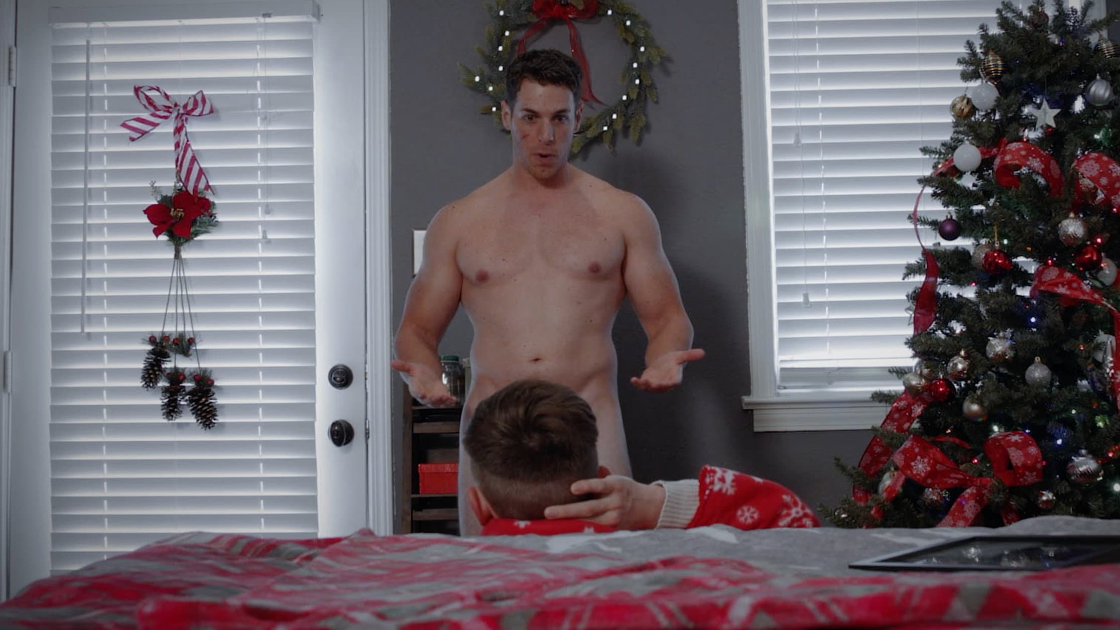 Christmas Coming Out backdrop