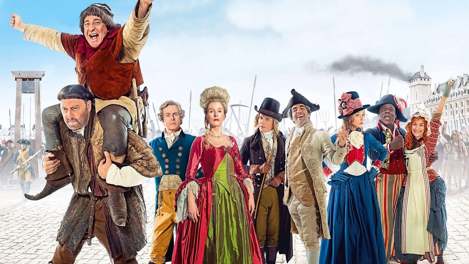 The Visitors: Bastille Day backdrop