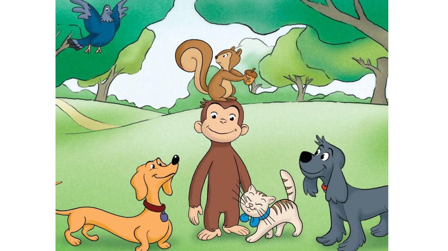 Curious George Makes New Friends backdrop