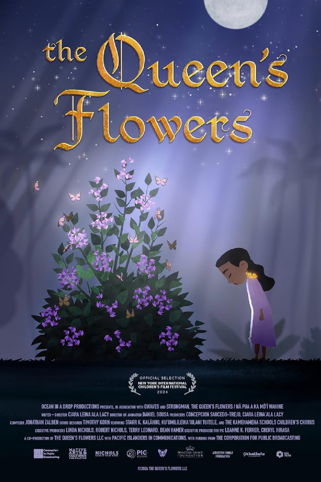 The Queen's Flowers backdrop
