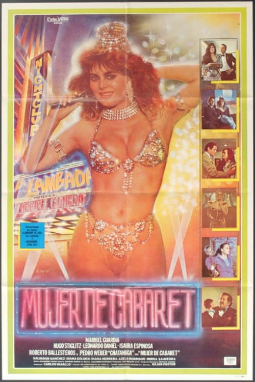 Mujer de cabaret backdrop