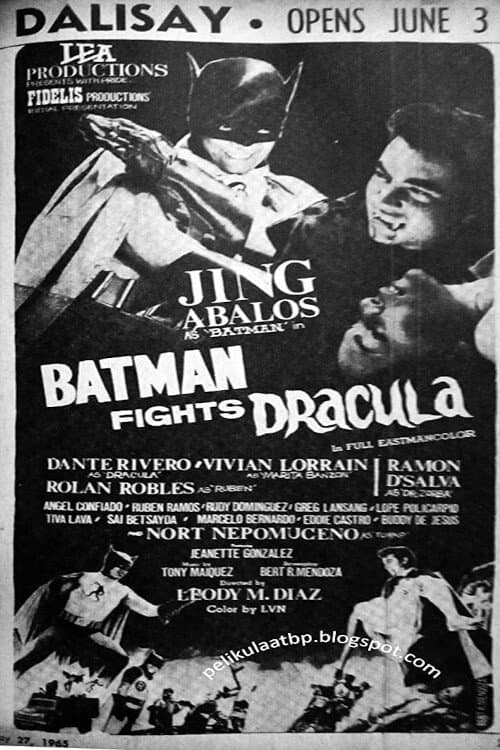 Batman Fights Dracula backdrop
