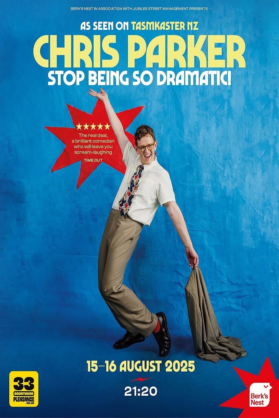 Chris Parker: Stop Being So Dramatic backdrop
