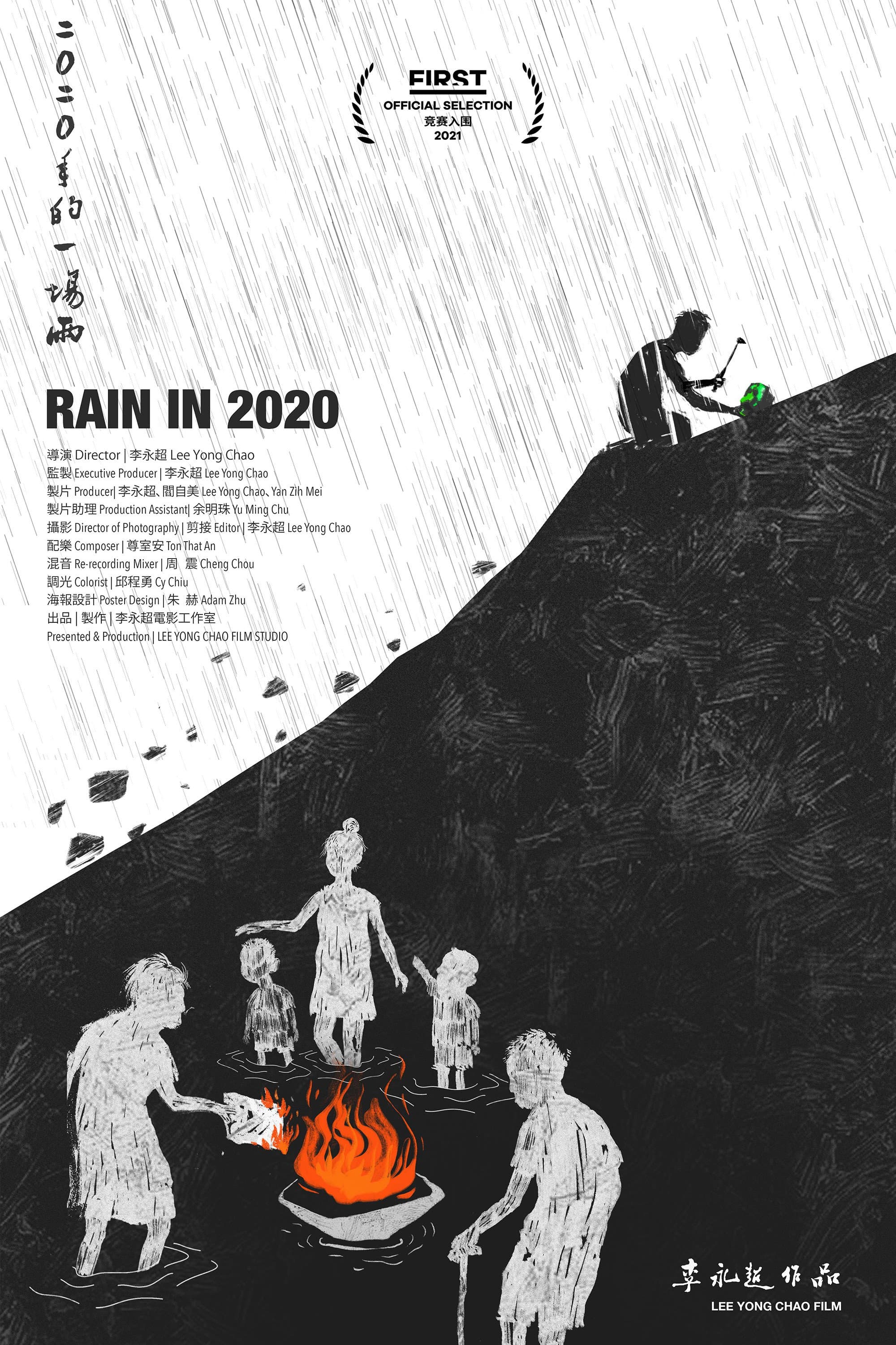 Rain in 2020 backdrop