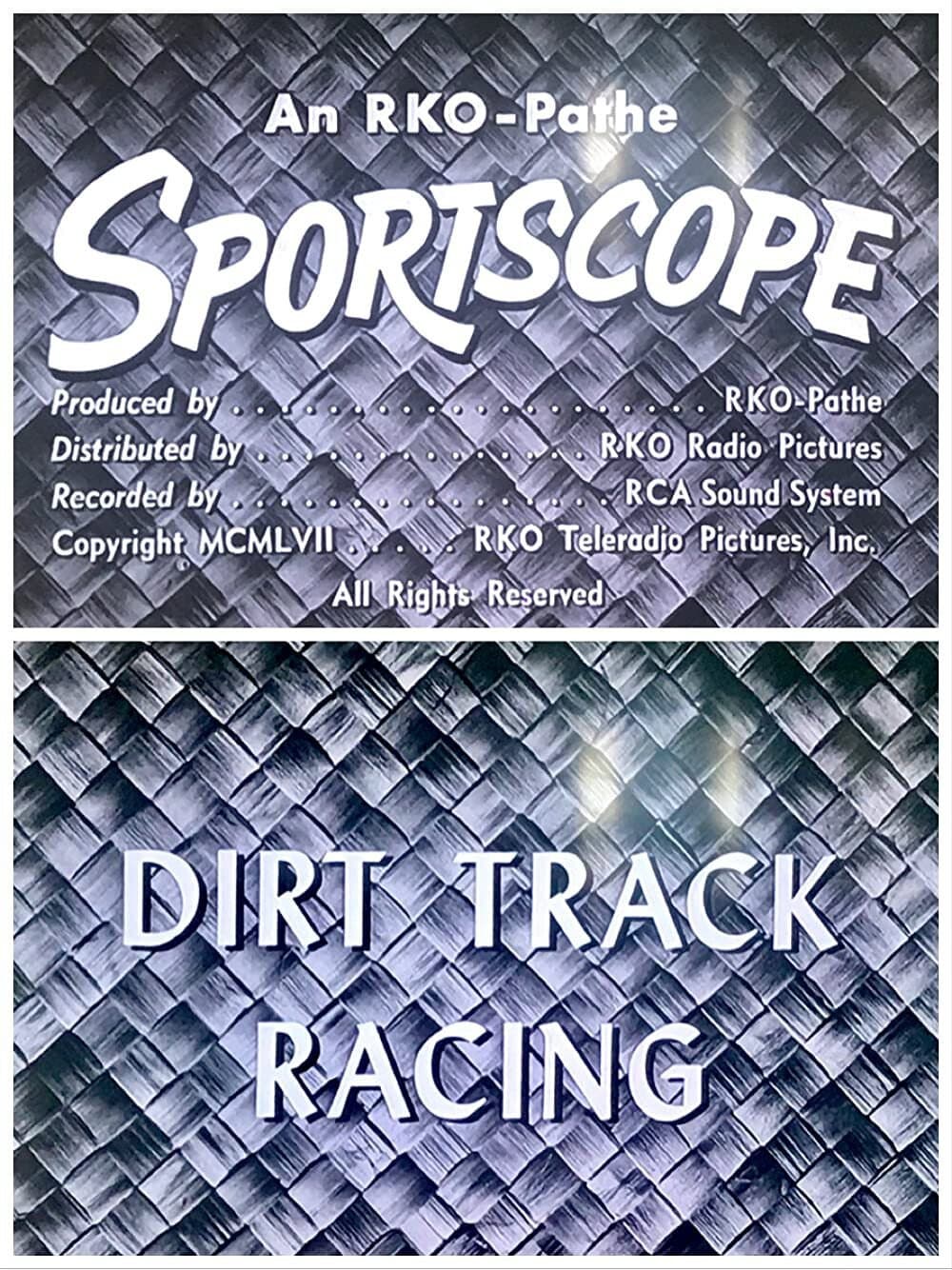 Dirt Track Racing backdrop