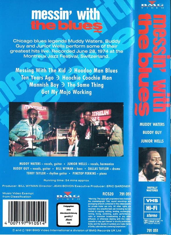 Muddy Waters, Buddy Guy, Junior Wells ‎– Messin' With The Blues backdrop