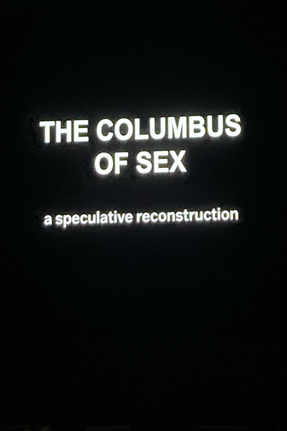 The Columbus of Sex backdrop