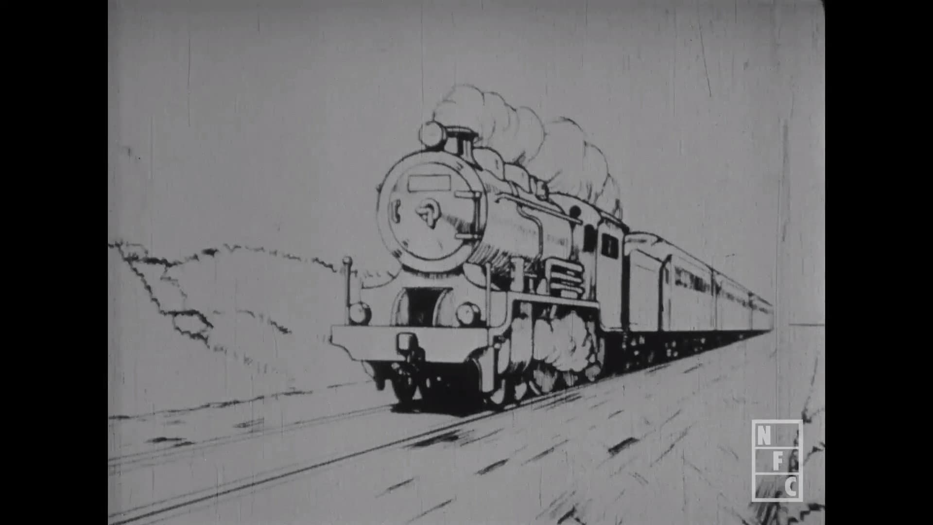 Taro's Toy Train backdrop