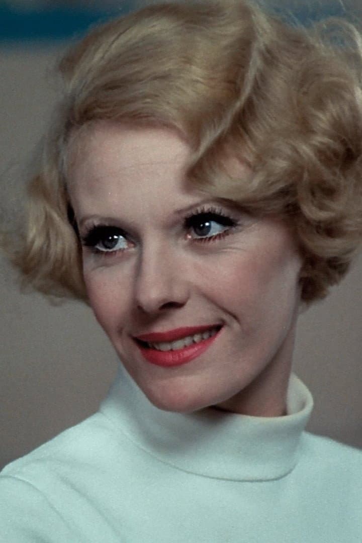 Portrait of Actress Delphine Seyrig backdrop
