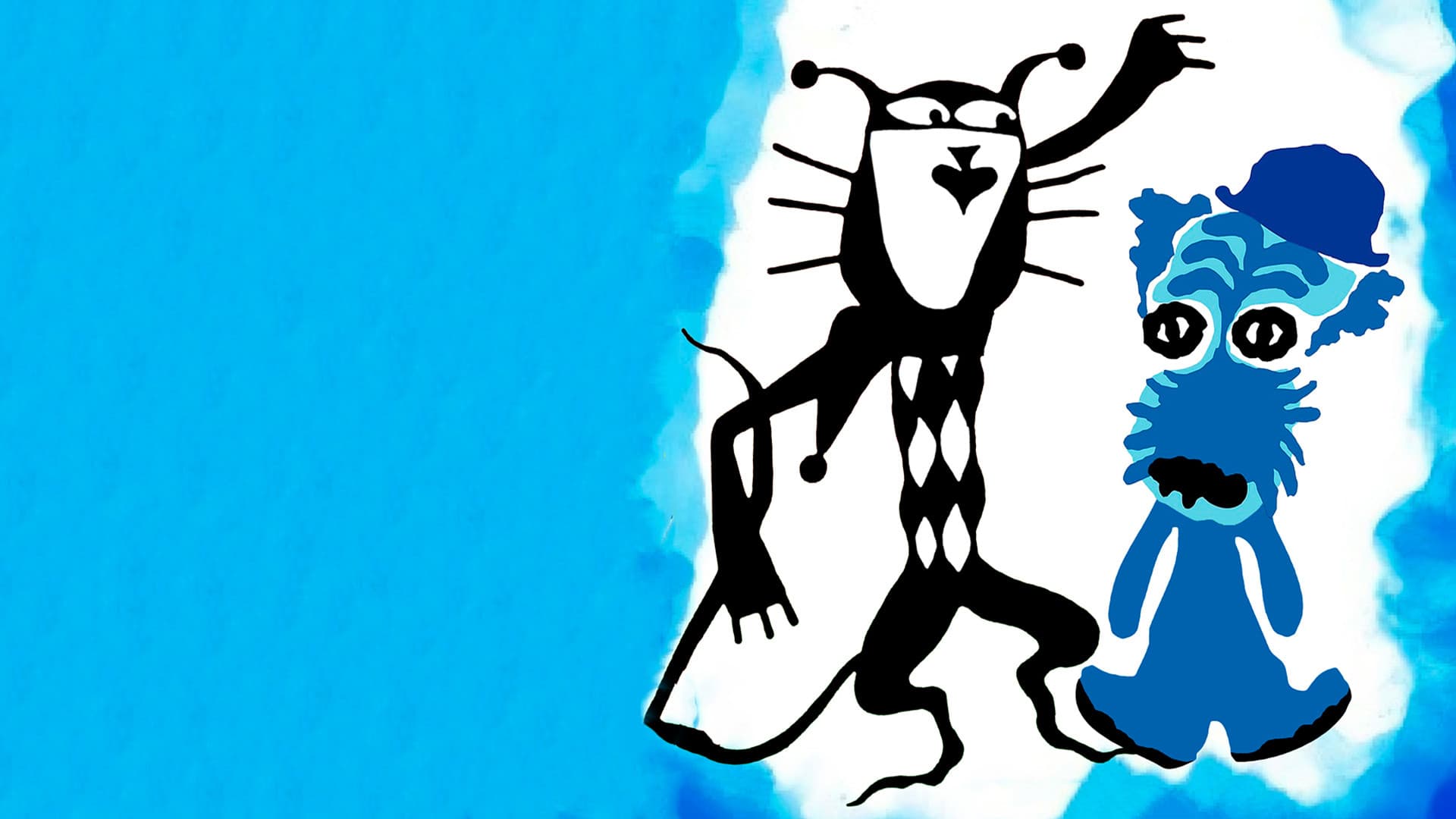 Blue Puppy backdrop