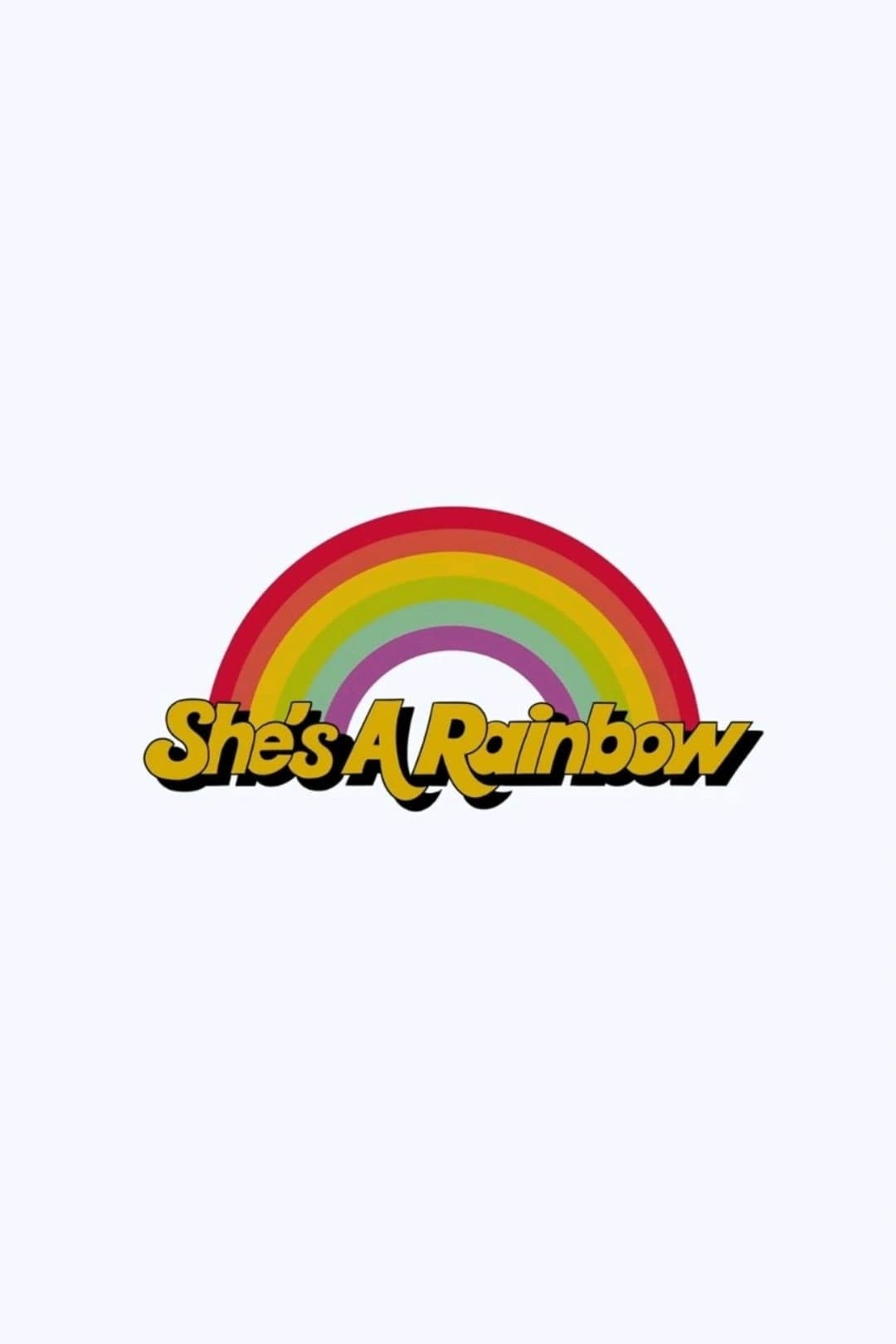 She's a rainbow backdrop
