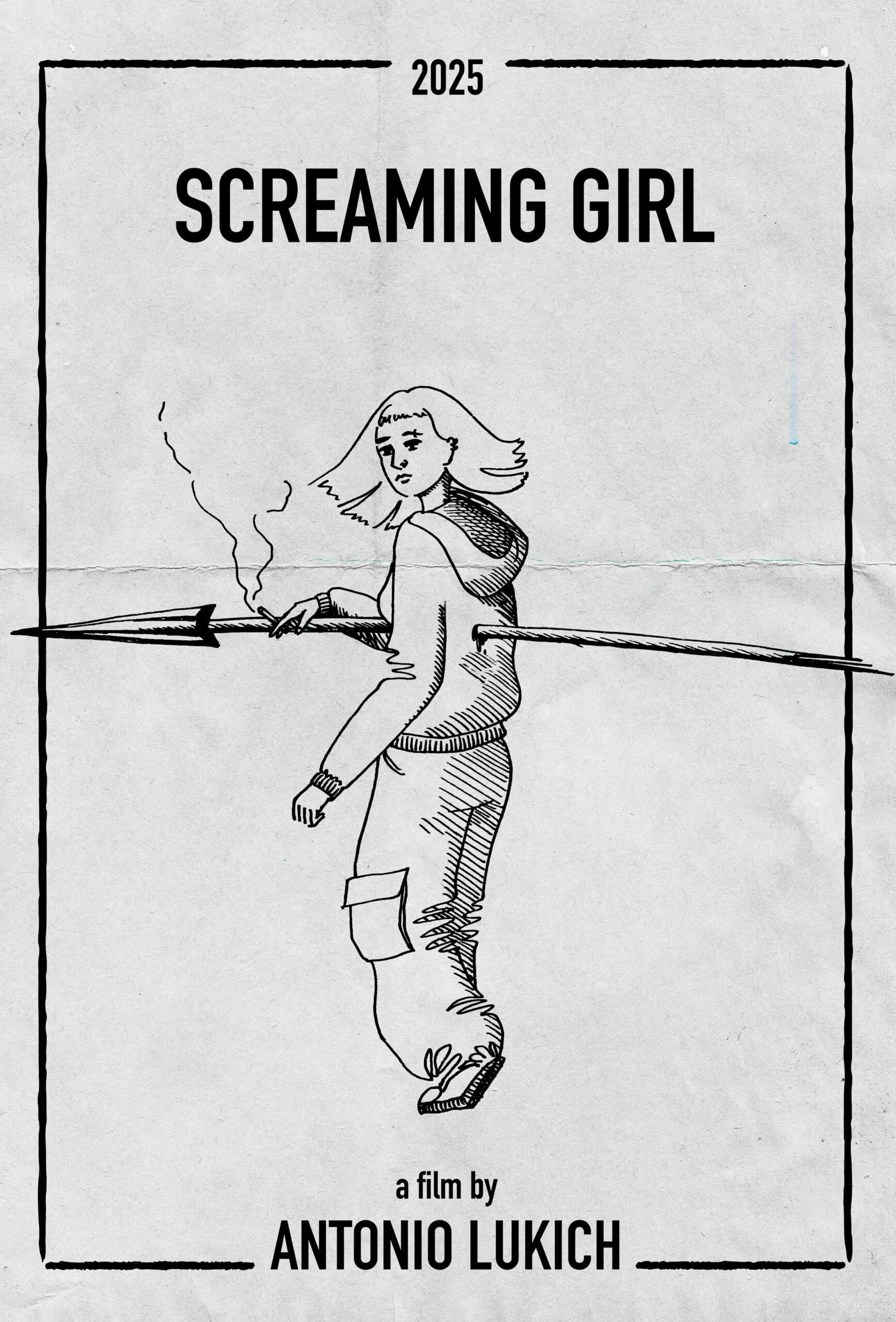 Screaming Girl backdrop