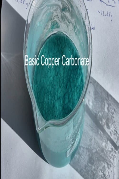 Copper Salts Series I : Basic Copper Carbonate backdrop