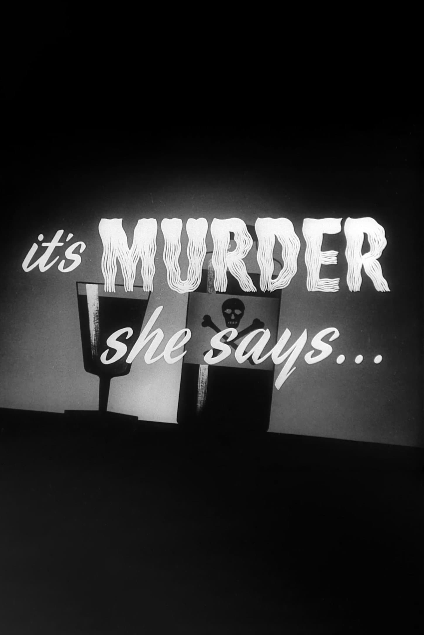 It's Murder She Says... backdrop