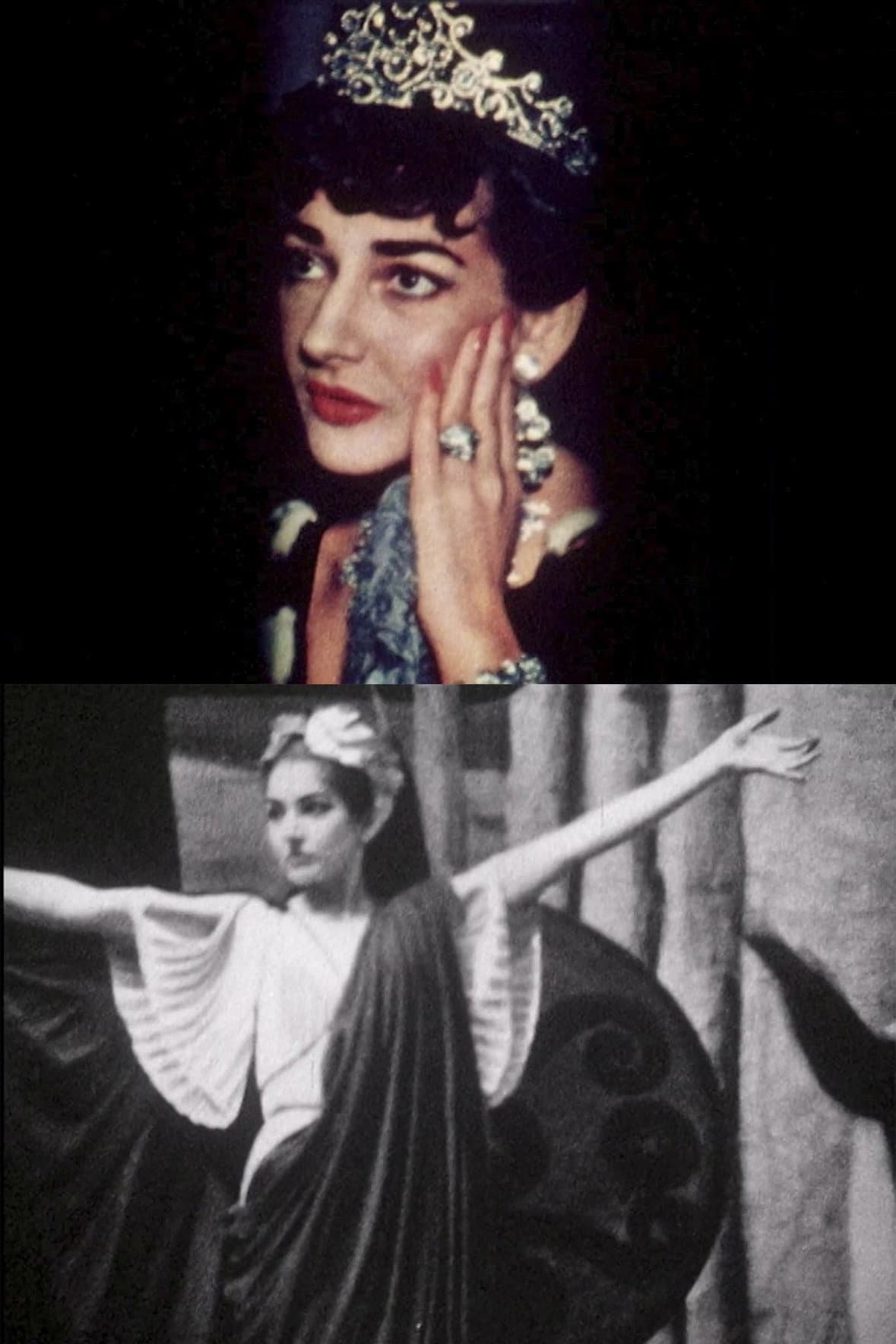 Maria Callas Porträt backdrop
