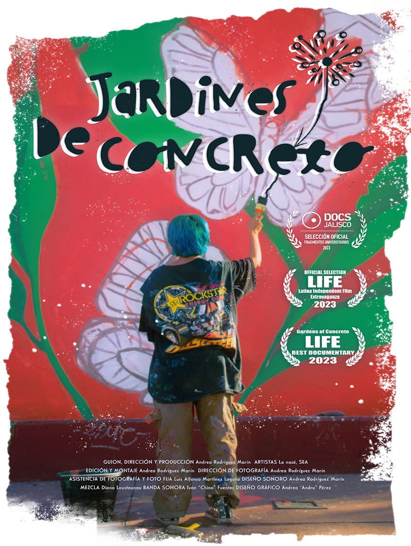 Jardines de concreto backdrop