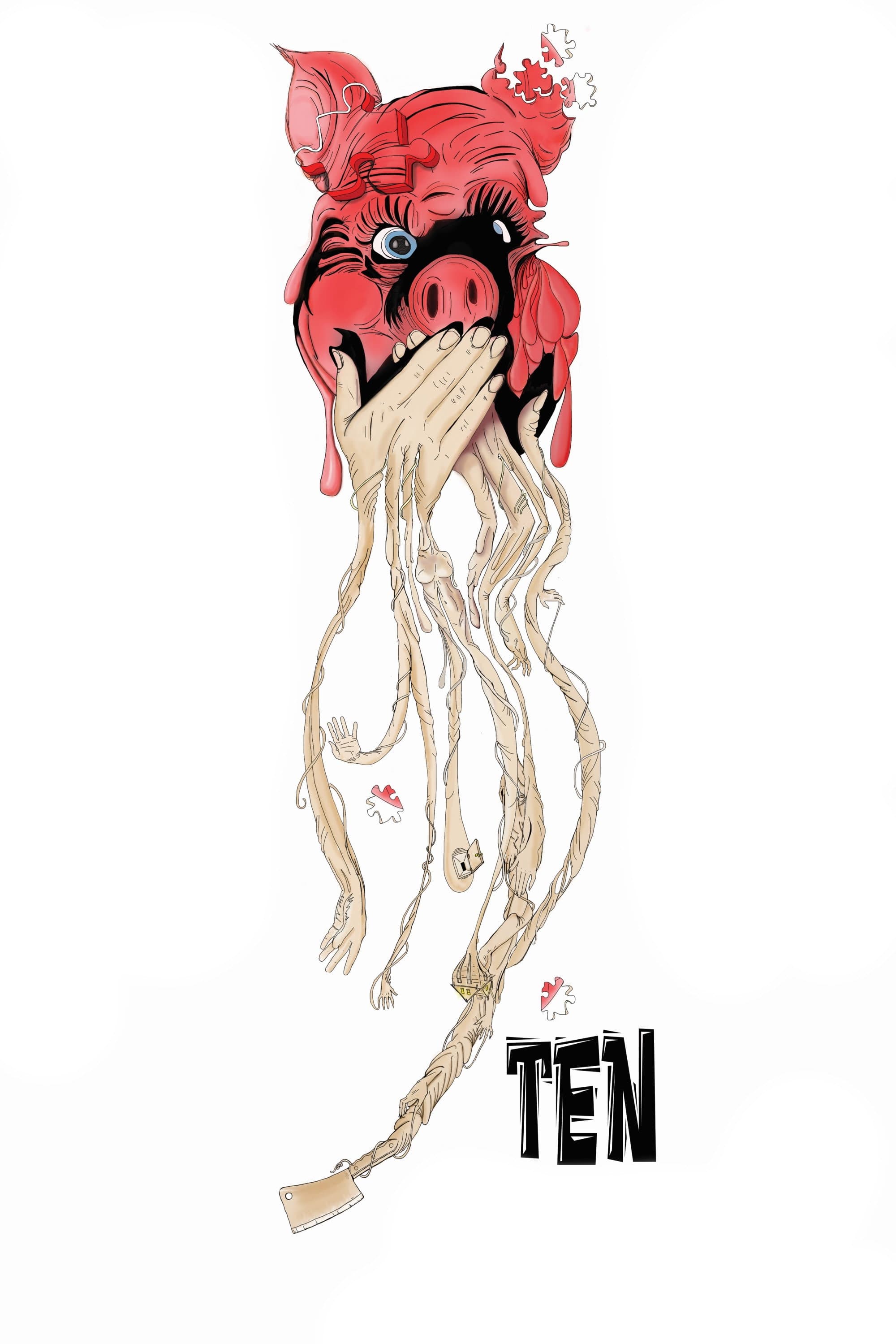 Ten backdrop