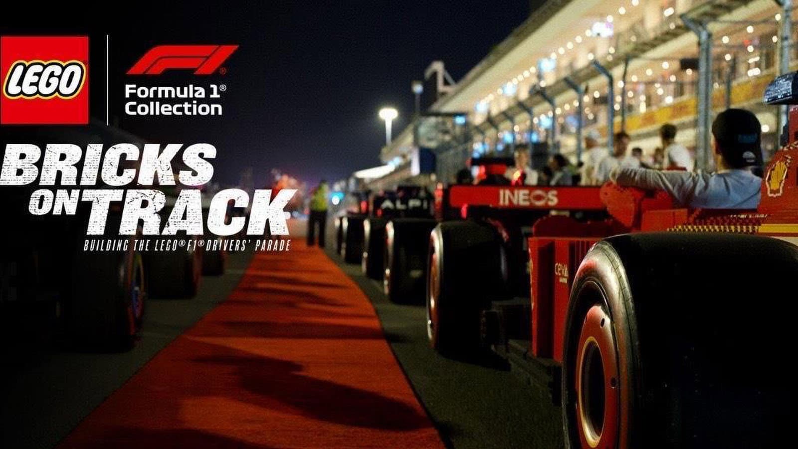 Bricks on Track: Building the LEGO F1 Drivers' Parade backdrop
