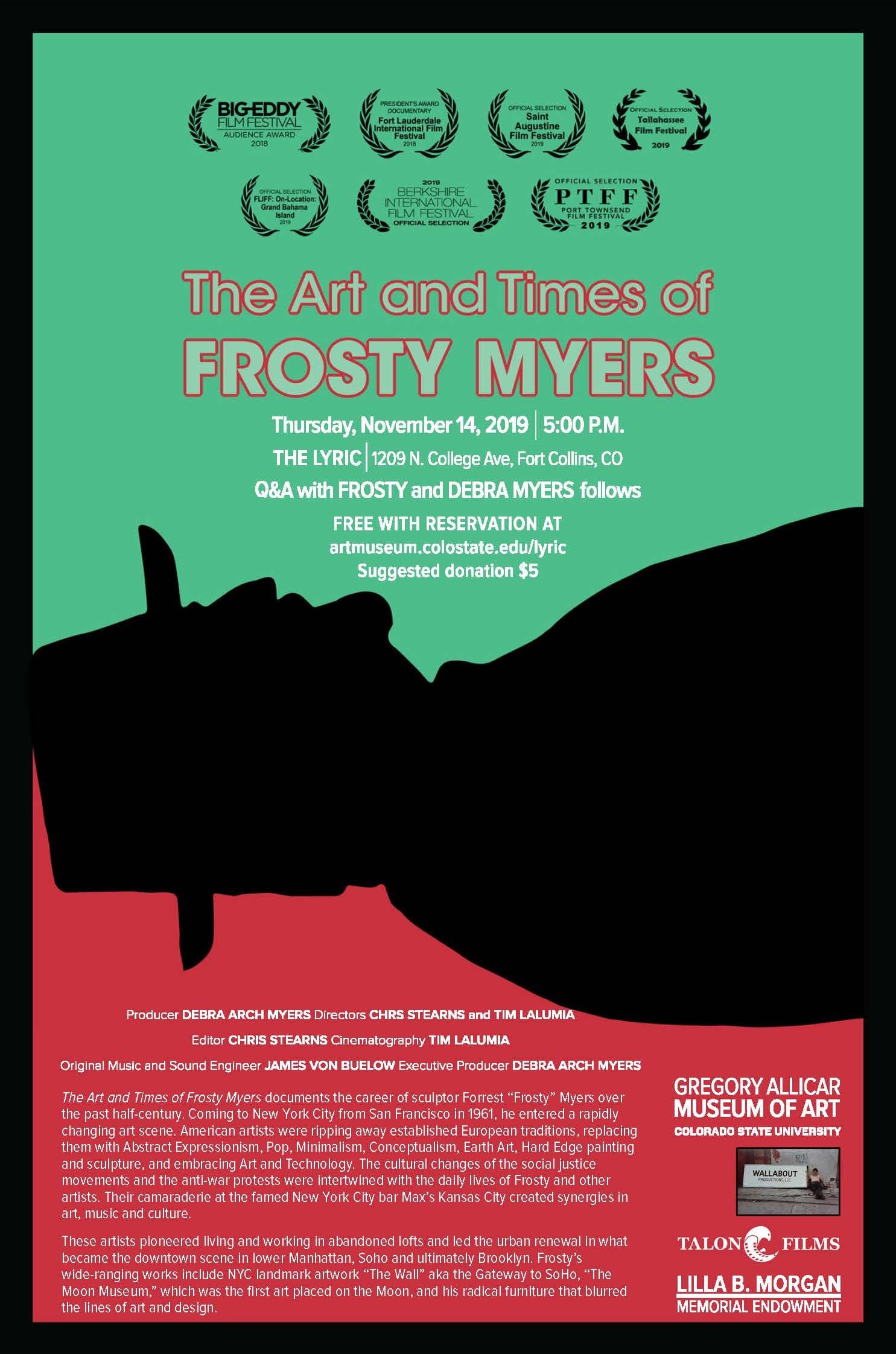The Art and Times of Frosty Myers backdrop