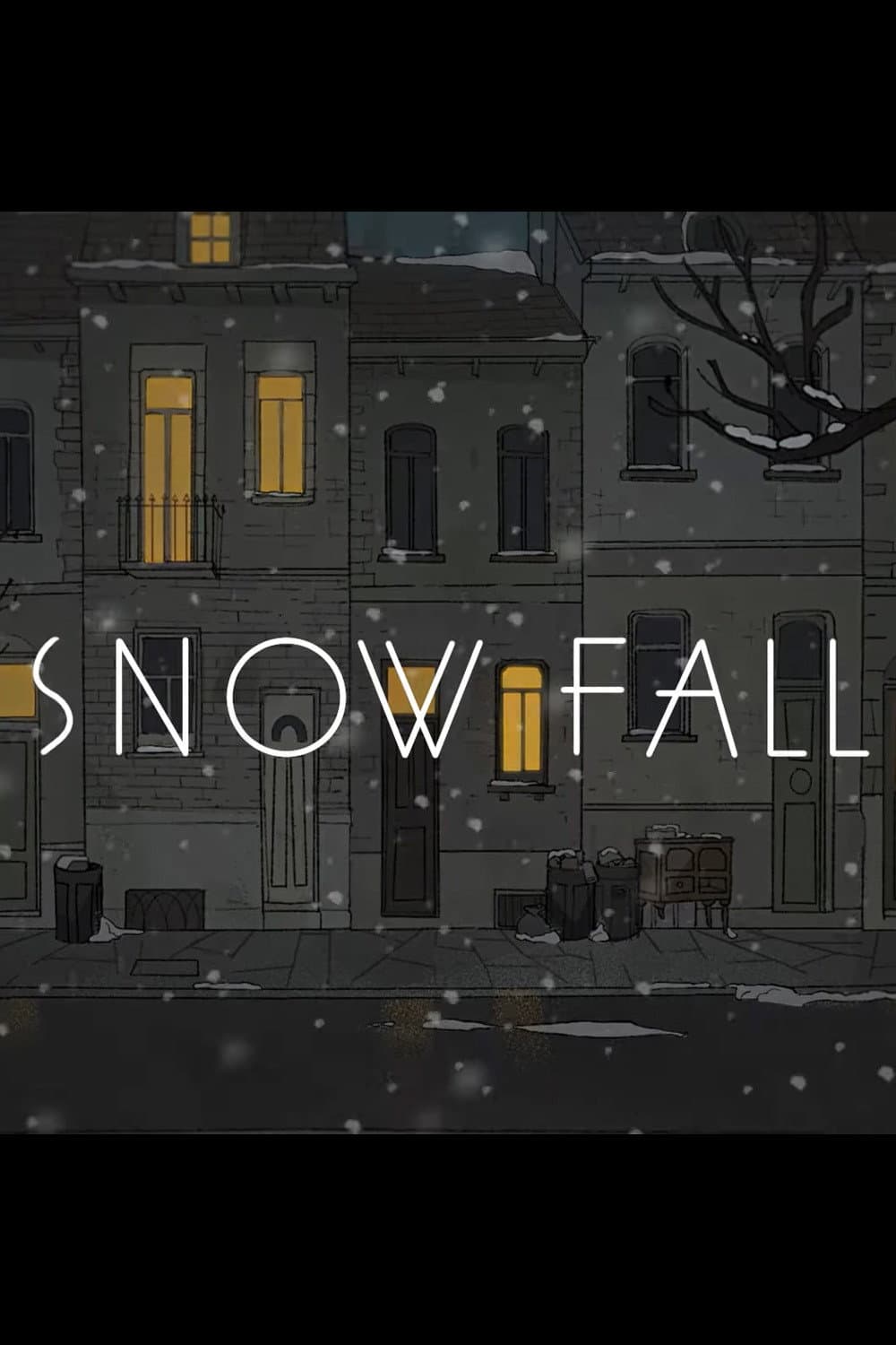 Snowfall backdrop