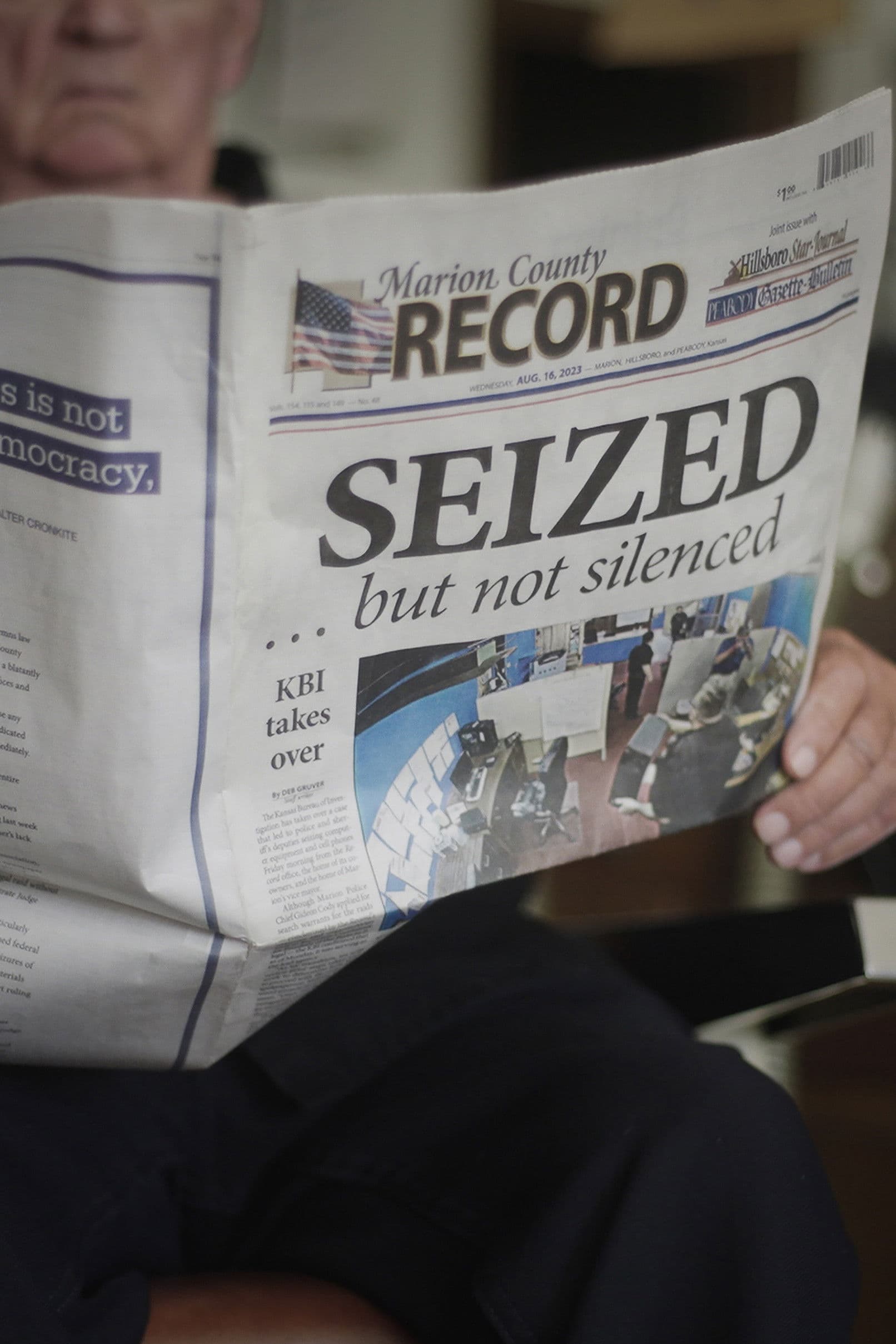 Seized backdrop