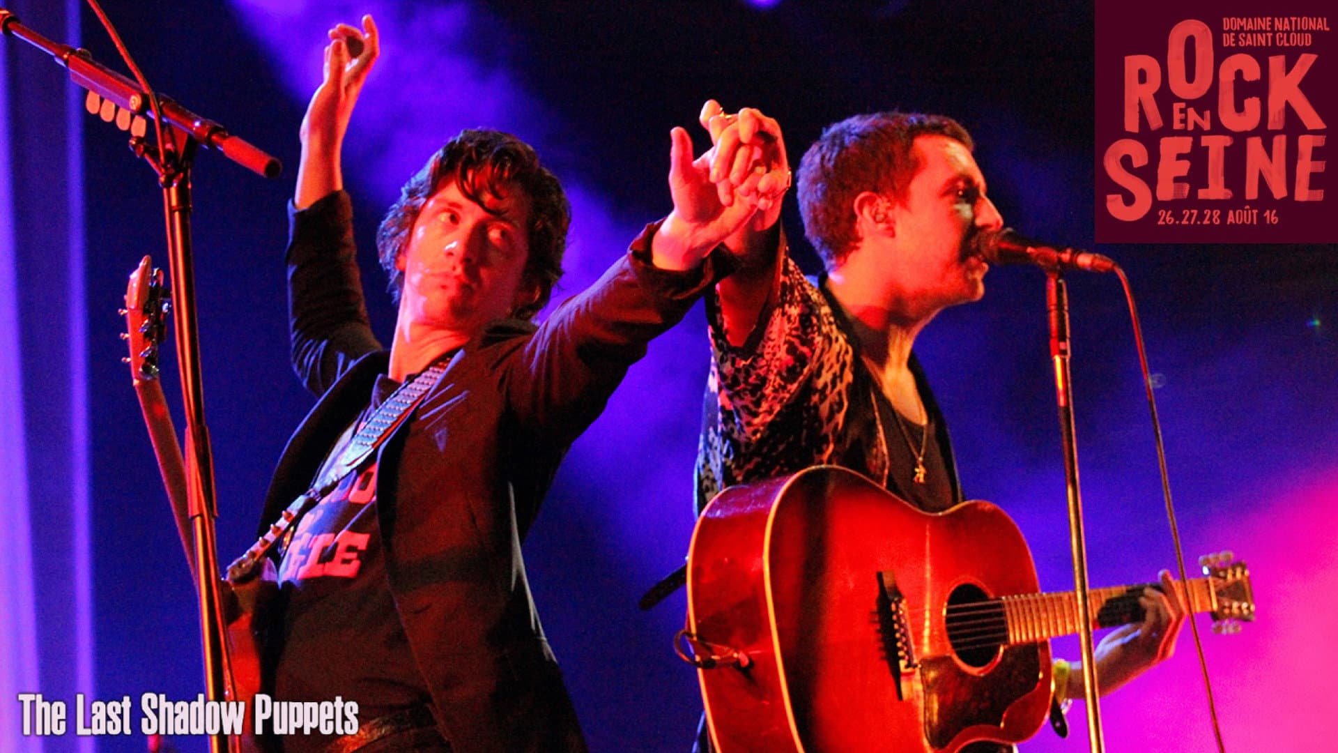 The Last Shadow Puppets Live At Rock En Seine 2016 backdrop