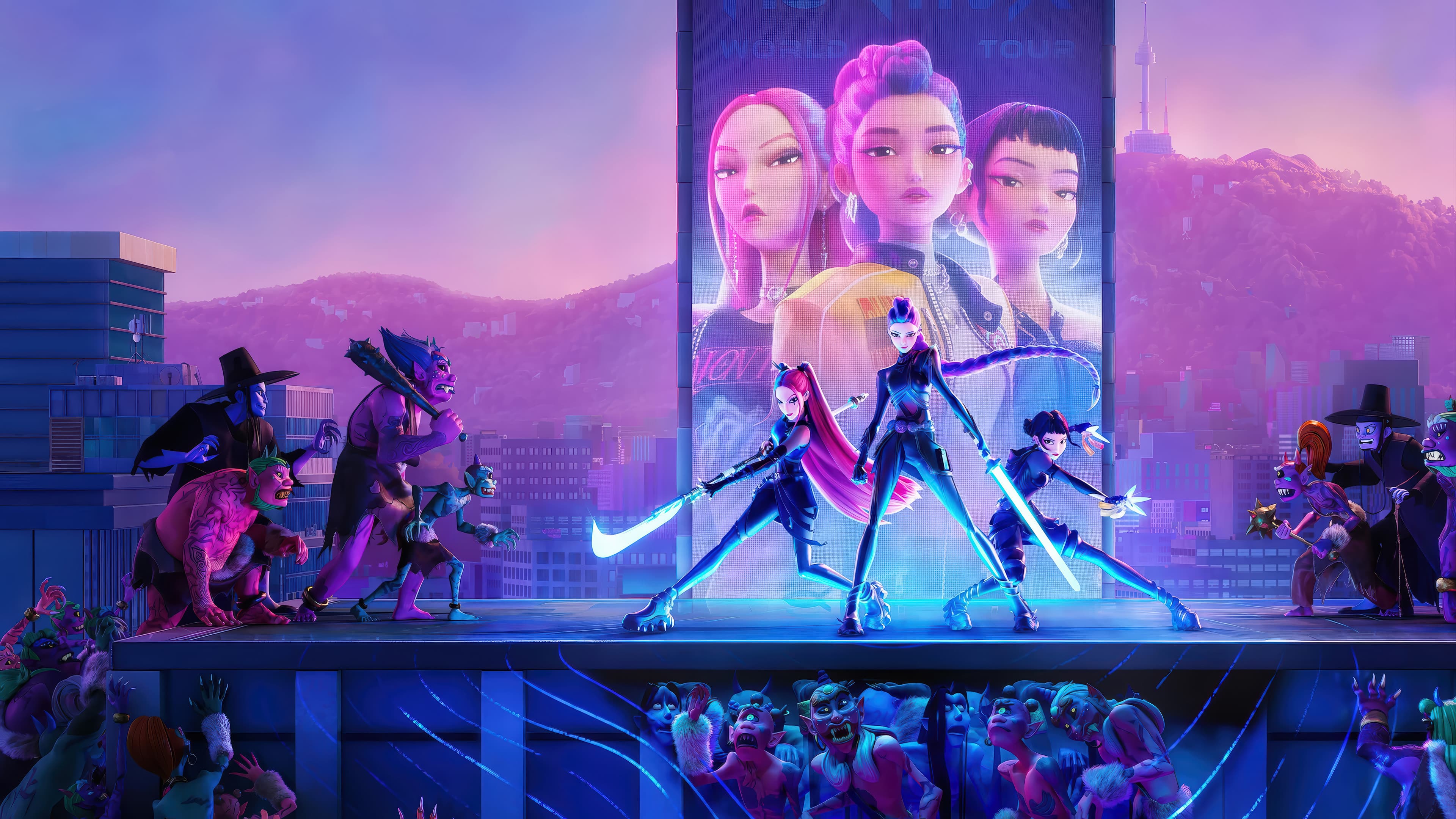 KPop Demon Hunters backdrop