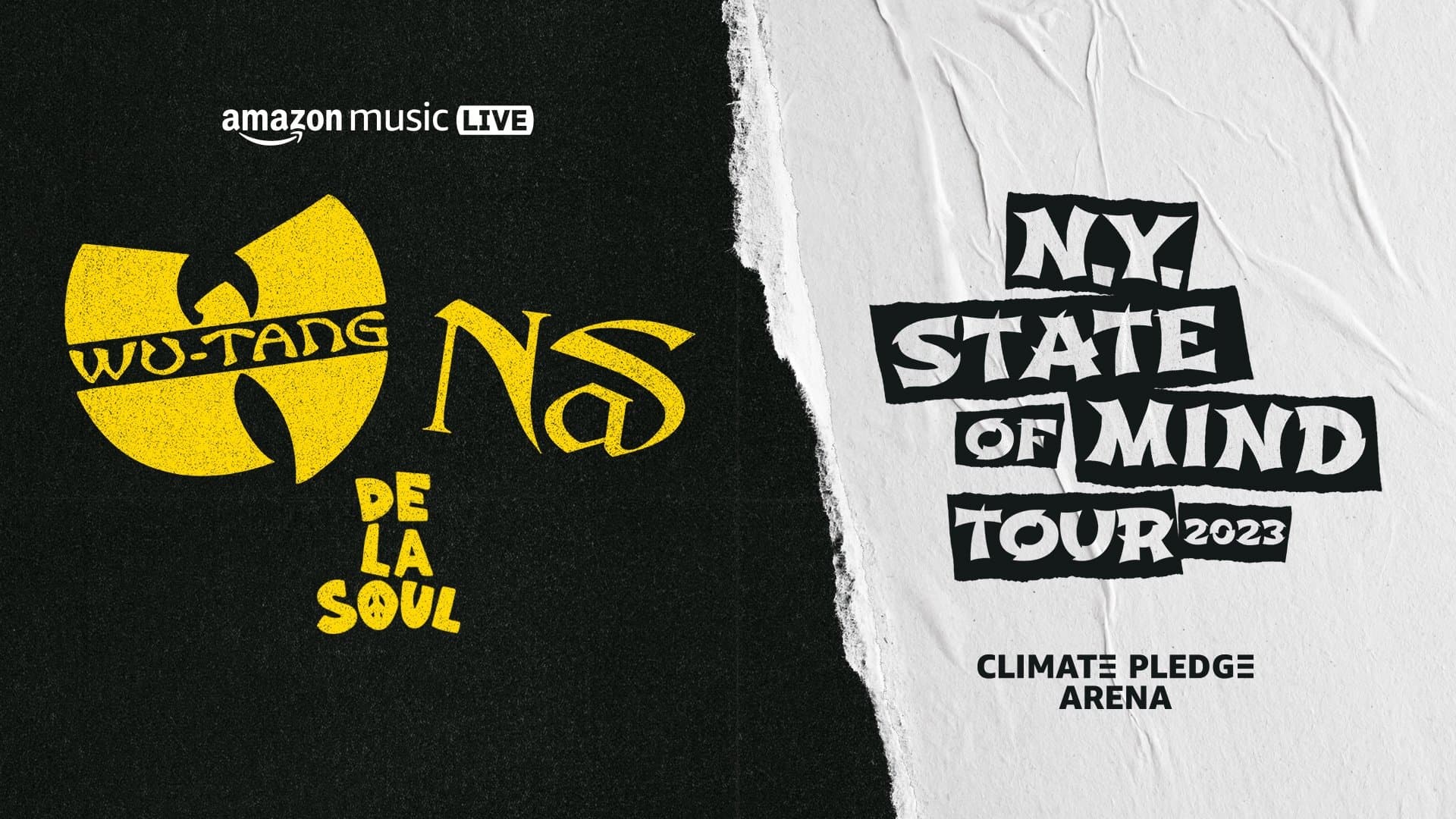 Wu-Tang Clan & Nas: NY State of Mind Tour at Climate Pledge Arena backdrop
