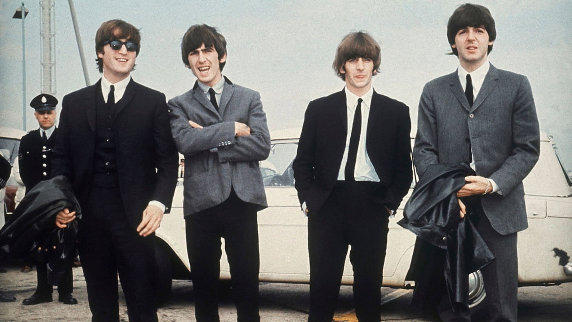 Meet the Beatles backdrop