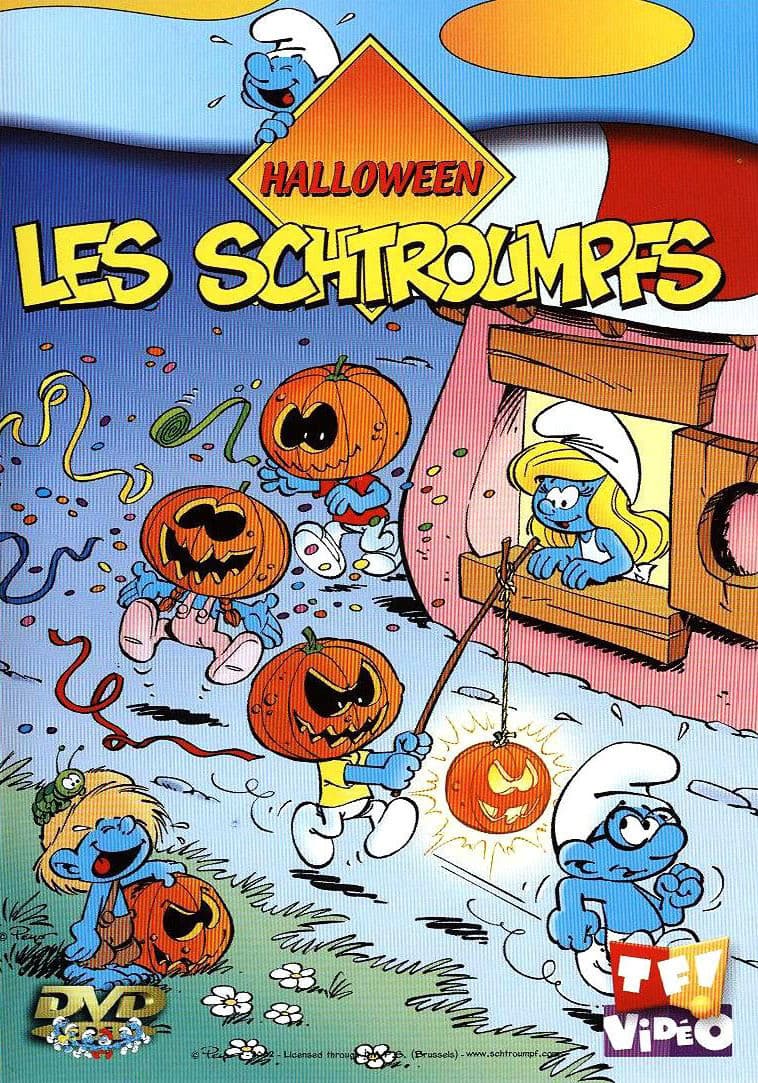 A Smurfy Halloween backdrop