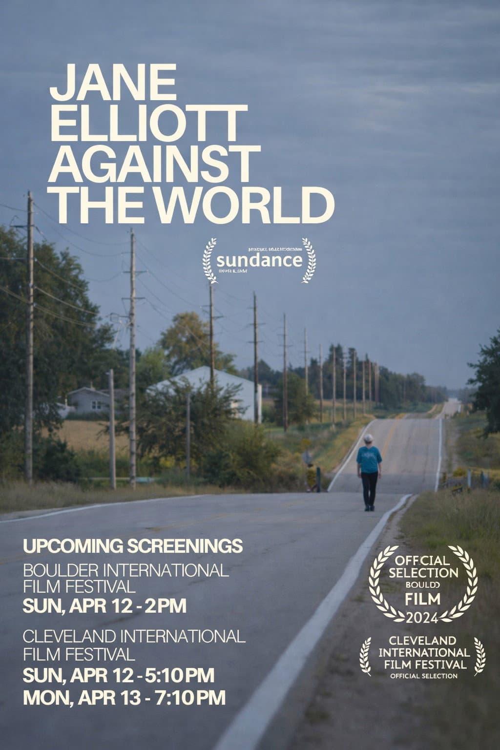 Jane Elliott Against the World backdrop