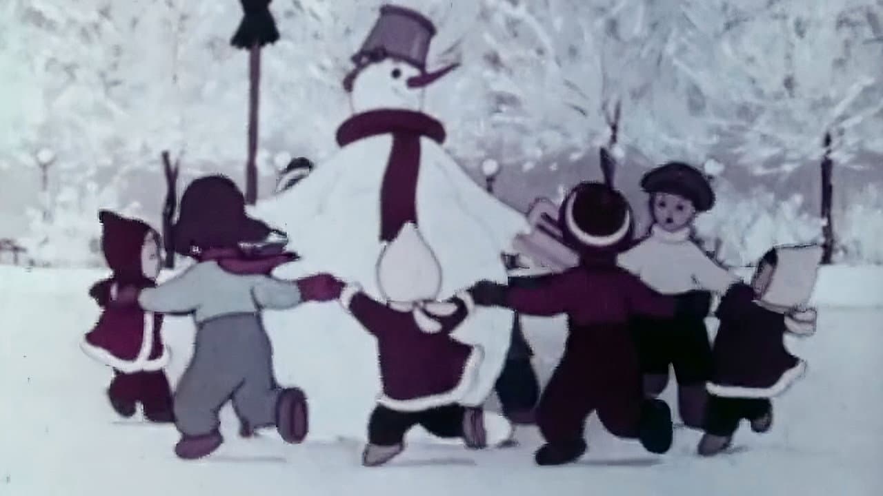 Spunky the Snowman backdrop
