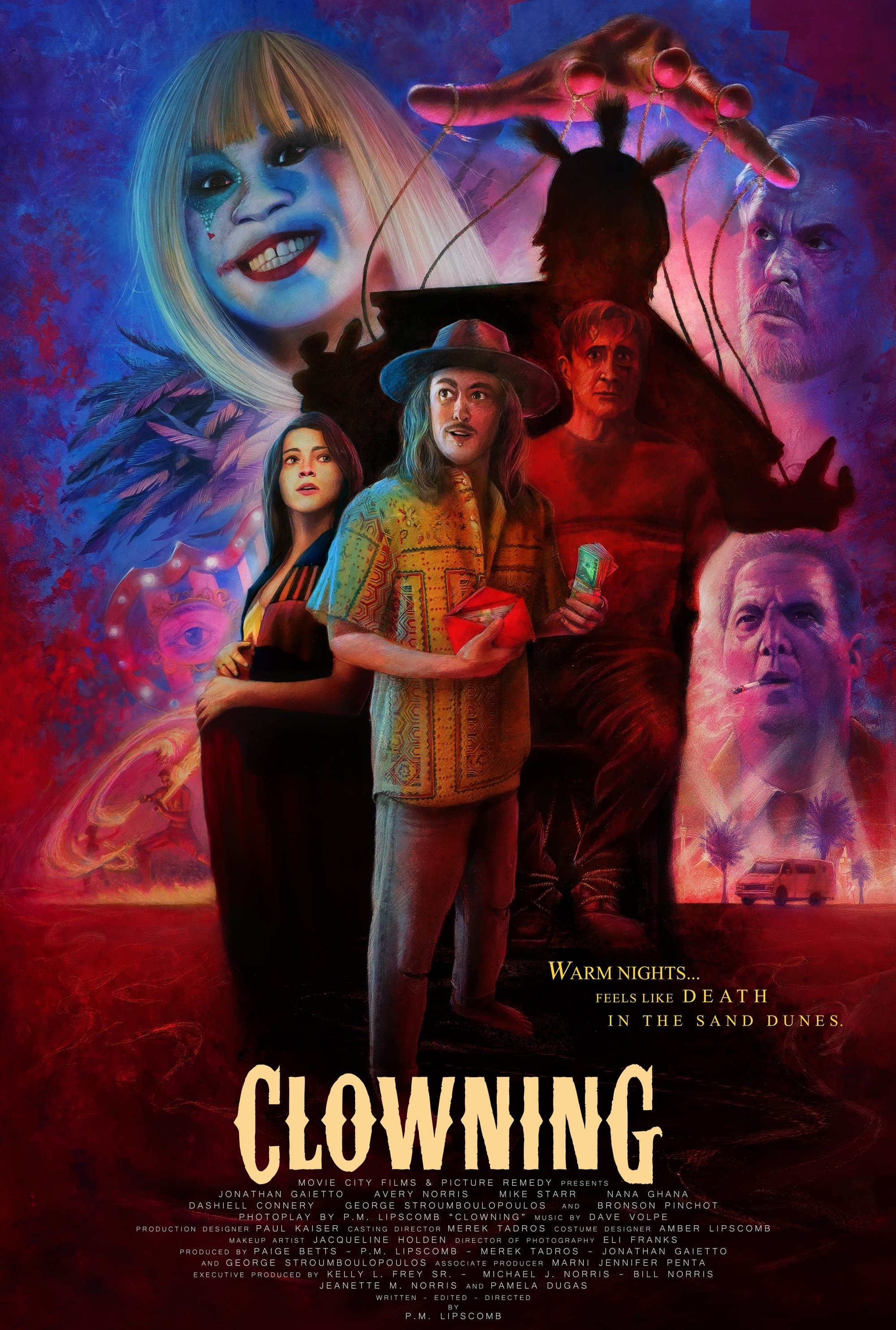 Clowning backdrop